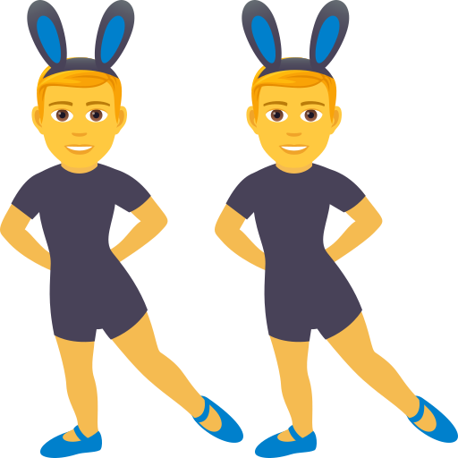 Men With Bunny Ears on JoyPixels