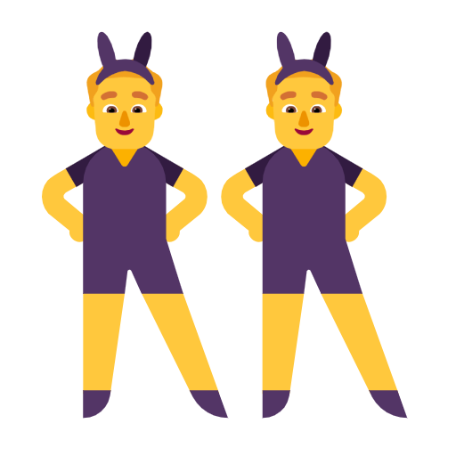 Men With Bunny Ears on Microsoft Fluent
