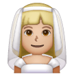 Woman With Veil: Medium-Light Skin Tone on Samsung