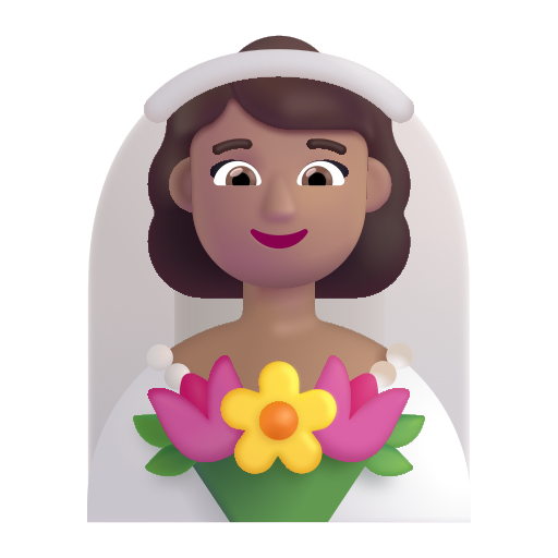 Woman With Veil: Medium Skin Tone on Microsoft 3D