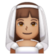 Woman With Veil: Medium Skin Tone on Samsung