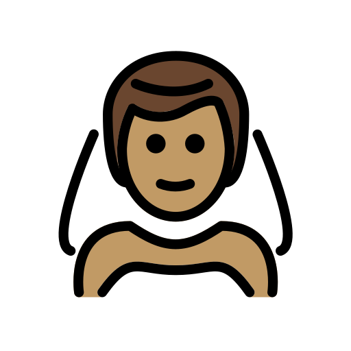 Man With Veil: Medium Skin Tone on OpenMoji