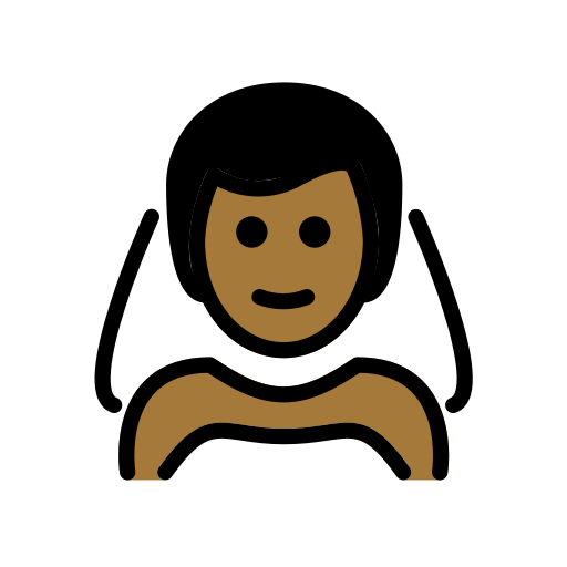 Man With Veil: Medium-Dark Skin Tone on OpenMoji