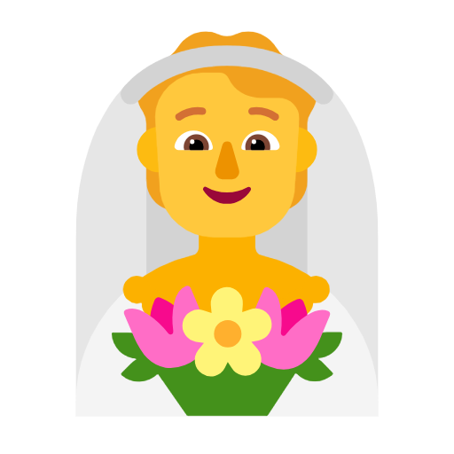 Bride With Veil on Microsoft Fluent