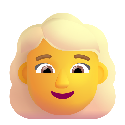 Woman: Blond Hair on Microsoft 3D