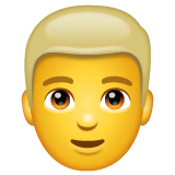 Man: Blond Hair on WhatsApp