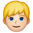 Man: Blond Hair: Light Skin Tone on Samsung