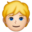 Person With Blond Hair: Light Skin Tone on Samsung