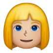 Woman: Blond Hair: Medium-Light Skin Tone on Samsung