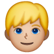Man: Blond Hair: Medium-Light Skin Tone on Samsung