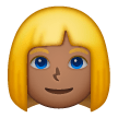 Woman: Blond Hair: Medium-Dark Skin Tone on Samsung