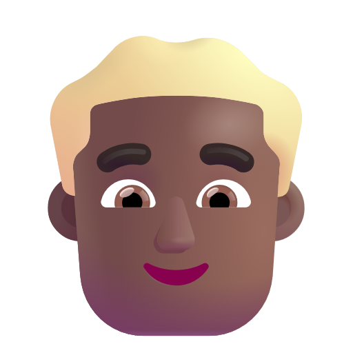 Man: Blond Hair: Medium-Dark Skin Tone on Microsoft 3D