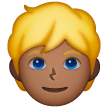 Person With Blond Hair: Medium-Dark Skin Tone on Samsung