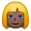 Woman: Blond Hair: Dark Skin Tone on Samsung