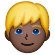 Man: Blond Hair: Dark Skin Tone on Samsung