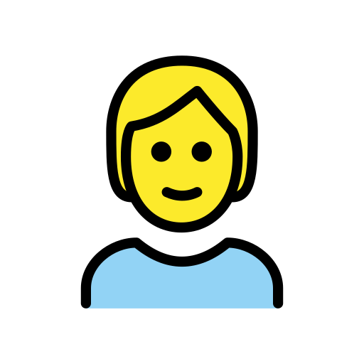 Person With Blond Hair on OpenMoji