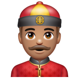 Man With Gua Pi Mao: Medium Skin Tone on WhatsApp