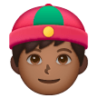 Man With Gua Pi Mao: Medium-Dark Skin Tone on Samsung