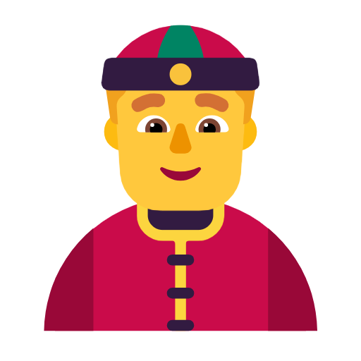 Man With Gua Pi Mao on Microsoft Fluent