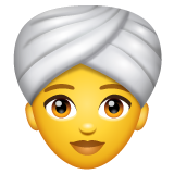 Woman Wearing Turban on WhatsApp