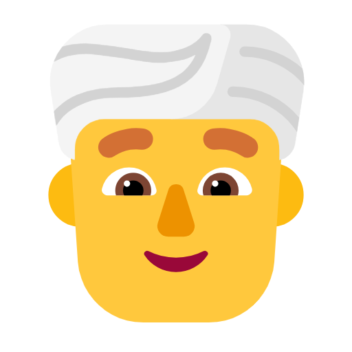 Man Wearing Turban on Microsoft Fluent