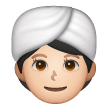 Woman Wearing Turban: Light Skin Tone on Samsung