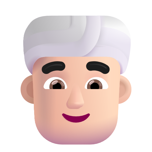 Man Wearing Turban: Light Skin Tone on Microsoft 3D