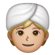 Man With Turban: Medium-Light Skin Tone on Samsung