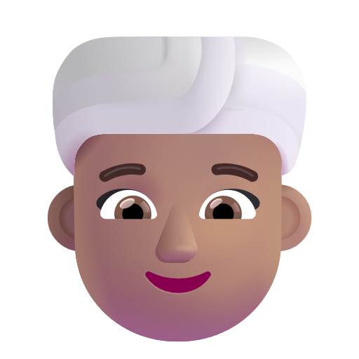 Woman Wearing Turban: Medium Skin Tone on Microsoft 3D