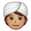 Woman Wearing Turban: Medium Skin Tone on Samsung