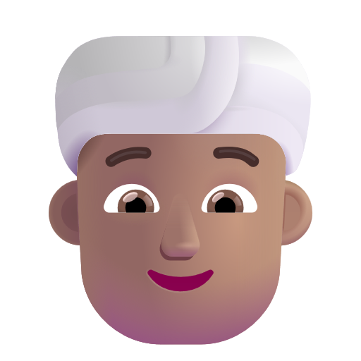 Man With Turban: Medium Skin Tone on Microsoft 3D