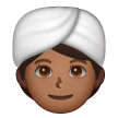 Woman Wearing Turban: Medium-Dark Skin Tone on Samsung