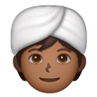 Man With Turban: Medium-Dark Skin Tone on Samsung