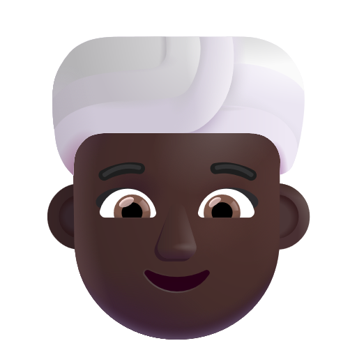 Woman Wearing Turban: Dark Skin Tone on Microsoft 3D