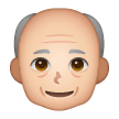 Older Man: Light Skin Tone on Samsung