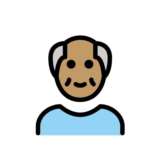 Older Man: Medium Skin Tone on OpenMoji