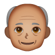 Older Man: Medium Skin Tone on Samsung