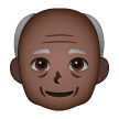 Older Man: Dark Skin Tone on Samsung