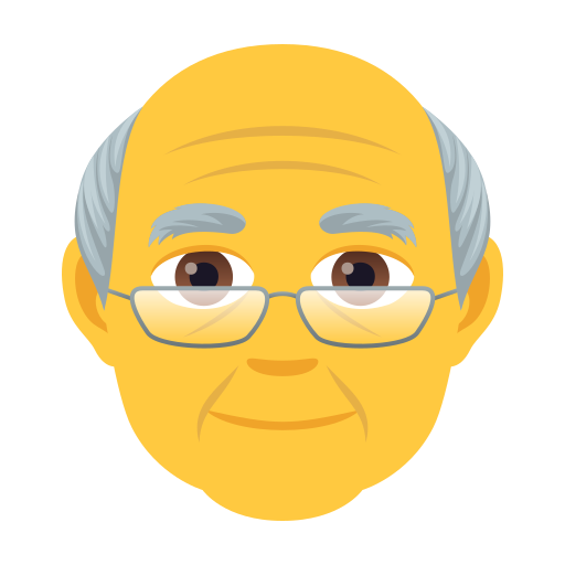 Older Man on JoyPixels