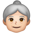 Older Woman: Light Skin Tone on Samsung
