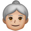 Older Woman: Medium-Light Skin Tone on Samsung