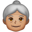 Older Woman: Medium Skin Tone on Samsung