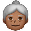 Older Woman: Medium-Dark Skin Tone on Samsung