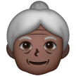 Older Woman: Dark Skin Tone on Samsung