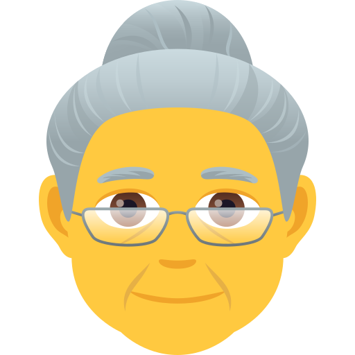Older Woman on JoyPixels