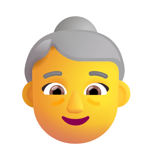 Older Woman on Microsoft 3D