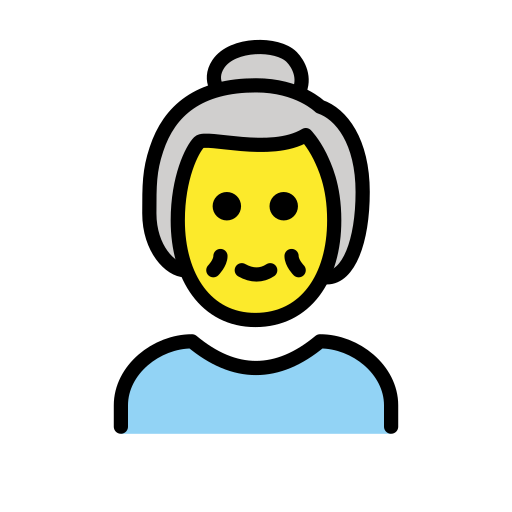 Older Woman on OpenMoji