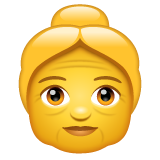 Older Woman on WhatsApp