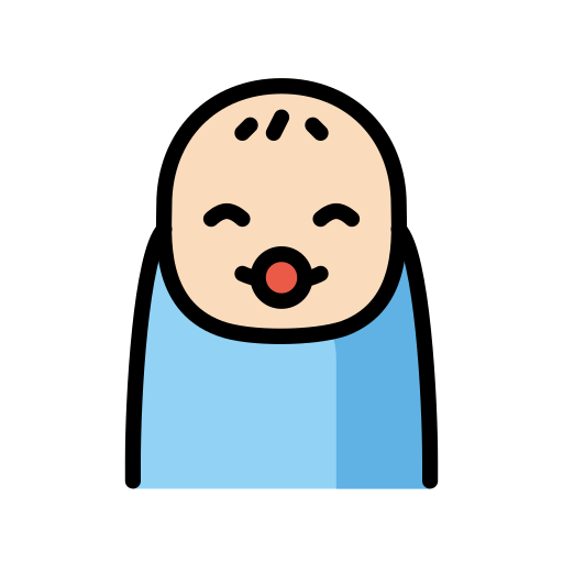 Baby: Light Skin Tone on OpenMoji