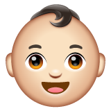 Baby: Light Skin Tone on WhatsApp